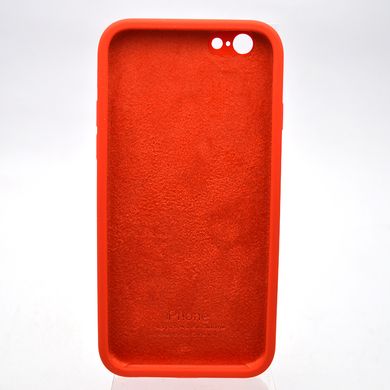 Чохол силіконовий з квадратними бортами Silicon Case Full Square для iPhone 6/iPhone 6s Red/Червоний