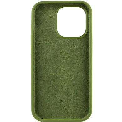 Чехол накладка Silicon Case Full Cover для Apple iPhone 16 Pro Dark Olive