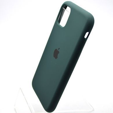 Чехол накладка Silicon Case Full Cover для iPhone 11 Dark Green