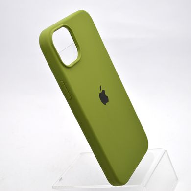 Чехол накладка Silicone Case Full Cover для iPhone 14 Темно-зеленый