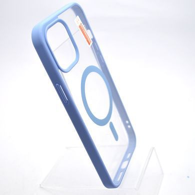 Чехол накладка с MagSafe Clear Case Magnetic для Apple iPhone 12 Pro Max Sierra Blue