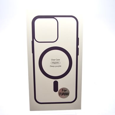 Чехол накладка с MagSafe Clear Case Magnetic для Apple iPhone 14 Pro Max Dark Purple