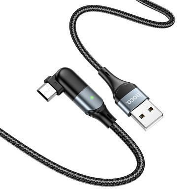Кабель поворотный HOCO U100 Orbit USB-microUSB Черный