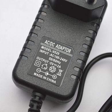 Мережевий зарядний пристрій (блок живлення) для роутерів 5V 2A Black