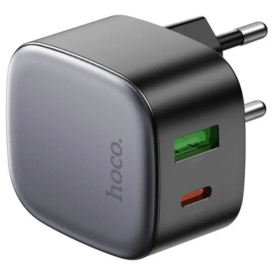 Сетевое зарядное устройство Hoco CS31A dual port (2 USB/2,1A) с кабелем lightning Black