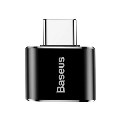 Перехідник Baseus Male Adapter USB to Type-c Black (Чорний) CATOTG-01