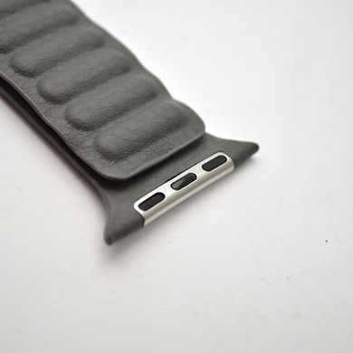 Ремешок для iWatch 42mm/44mm Leather Link Design Gray