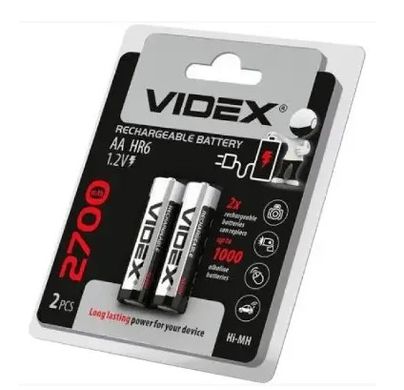 Акумуляторна батарейка Videx 1.2V AA 2700 mAh