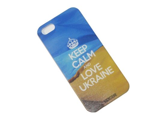 Чохол з принтом UkrCase Ukraine Keep Calm and love Ukraine для iPhone 5