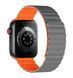 Ремінець Wiwu Wi-WB001 для Apple Watch 42mm/44mm/45mm/49mm Grey Orange (Сірий з оранжевим)