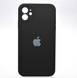 Чохол силіконовий з квадратними бортами Silicone case Full Square для iPhone 11 Black Чорний