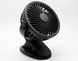 Портативний настільний вентилятор з прищепкою Clip Light Fan Model 138 2000 mAh Black (Чорний)