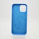 Чохол матовий з логотипом Silicon Case Full Cover для iPhone 12 Pro Max Royal Blue