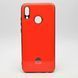 Чехол глянцевый с логотипом Glossy Silicon Case для Huawei P Smart 2019 / Honor 10 Lite Orange