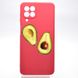 Чохол з принтом (авокадо) Silicon Case Art для Samsung M536 Galaxy M53 Cherry/Вишневий