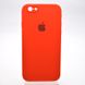 Чохол силіконовий з квадратними бортами Silicon Case Full Square для iPhone 6/iPhone 6s Red/Червоний