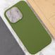 Чехол накладка Silicon Case Full Cover для Apple iPhone 16 Pro Dark Olive