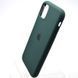 Чехол накладка Silicon Case Full Cover для iPhone 11 Dark Green