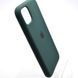 Чехол накладка Silicon Case Full Cover для iPhone 11 Dark Green