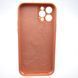Силіконовий чохол накладка Silicon Case Full Camera для iPhone 12 Pro Begonia