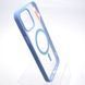 Чехол накладка с MagSafe Clear Case Magnetic для Apple iPhone 12 Pro Max Sierra Blue