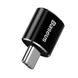 Переходник Baseus Male Adapter USB to Type-c Black (Черный) CATOTG-01