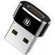 Перехідник Baseus Mini USB Type-C - USB (F/M) Black (CAAOTG-01)