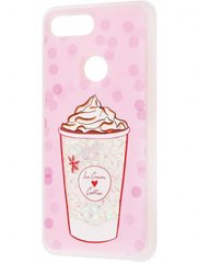 Чохол з переливаючимися блискітками Lovely Stream для Xiaomi Mi8 Lite/Mi8 Youth ice cream coffe pink