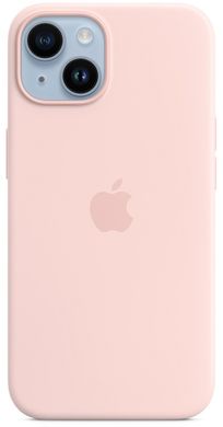 Чехол накладка для iPhone 14 (6.1) Silicone Case with MagSafe Chalk Pink