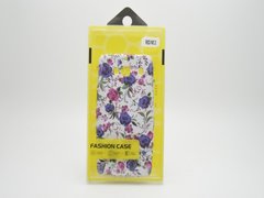 Чехол с цветами Fashion Flowers Case Xiaomi Redmi 2 White-Blue