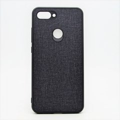 Чехол накладка Hard Textile Case for Xiaomi Mi8 Lite/Mi8 Youth Black