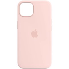Чехол накладка для iPhone 14 (6.1) Silicone Case with MagSafe Chalk Pink