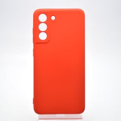 Чохол накладка Silicon Case Full Camera для Samsung G990 Galaxy S21 FE Red/Червоний