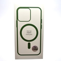 Чохол накладка з MagSafe Clear Case Magnetic для Apple iPhone 14 Pro Max Dark Green