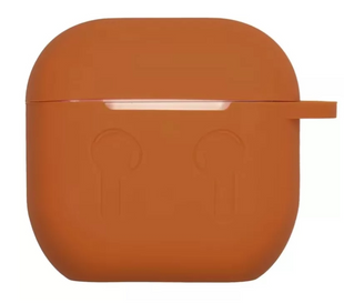 Чехол накладка Silicone Case для Apple Airpods 4 Orange