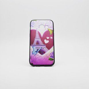 Чохол з малюнком (принтом) Picture Case Samsung A320 Galaxy A3 (2017) (01) Ейфелева вежа