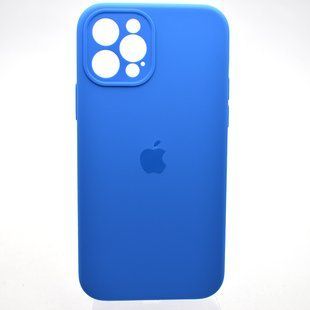 Силіконовий чохол накладка Silicon Case Full Camera для iPhone 12 Pro Max Mediterranean Blue