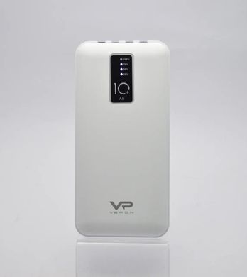 Зовнішній акумулятор PowerBank Veron VR965 10000 mAh White
