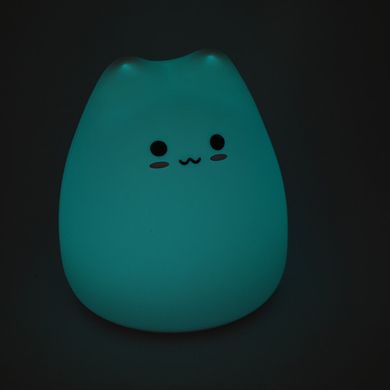 Нічний світильник (нічник) Little Cat Silicone LED Light Multicolors Design 1
