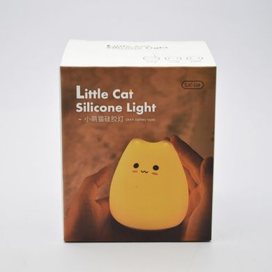 Нічний світильник (нічник) Little Cat Silicone LED Light Multicolors Design 1