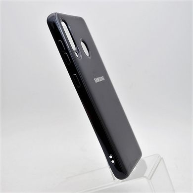 Чохол глянцевий з логотипом Glossy Silicon Case для Samsung A6060 Galaxy A60 Black