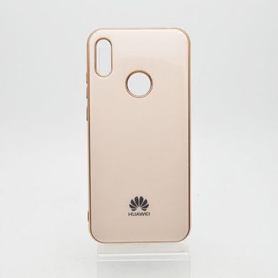 Чохол глянцевий з логотипом Glossy Silicon Case для Huawei Y6 2019/Honor 8A Gold