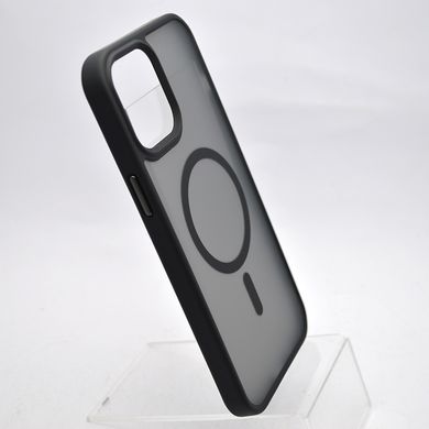Чохол накладка Metal Buttons з MagSafe для iPhone 12 Pro Max Black/Чорний