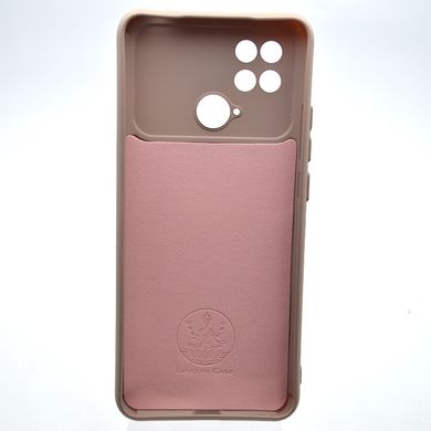 Чохол накладка Silicon Case Full camera для Xiaomi Redmi 10C/Poco C40 Pink Sand