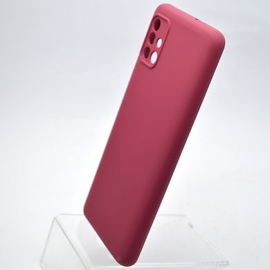 Чехол накладка Silicone case Full Camera Lakshmi для Samsung A51 Galaxy A515 Marsala/Бордовый