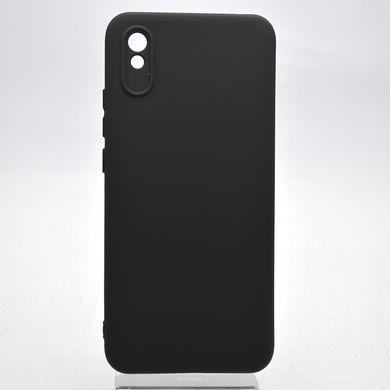 Силиконовый чехол накладка Silicone Case Full Camera Lakshmi для Xiaomi Redmi 9A Black/Черный