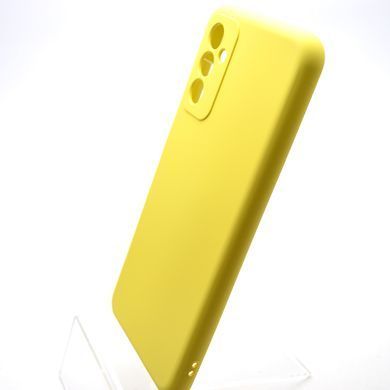 Чехол накладка Silicon Case Full Cover для Samsung M13/M23 Galaxy M135/M235 Lemon