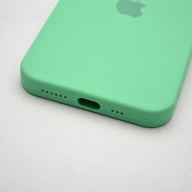 Чохол силіконовий з квадратними бортами Silicone case Full Square для iPhone 11 Pro Spearmint