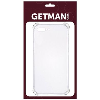 Силіконовий прозорий чохол накладка TPU WXD Getman для iPhone 7 Plus/iPhone 8 Plus Transparent/Прозорий