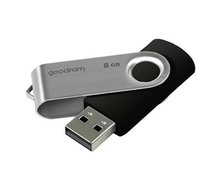 Флеш-драйв Goodram 8GB Twister Black USB 2.0 (UTS2-0080K0R11), Чорний